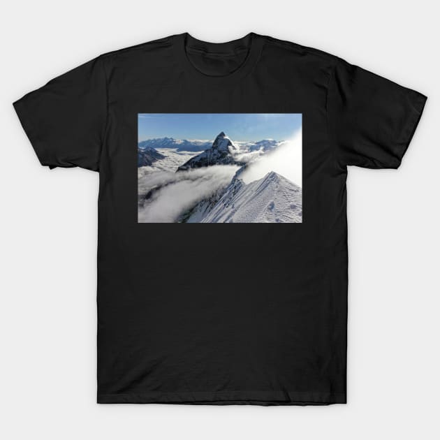 Matterhorn summit (Swiss Alps) T-Shirt by mjoncheres